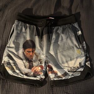 SCARFACE x SHOEPALACE COLLAB OFFICIAL SHORTS TONY MONTANA